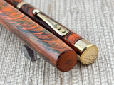 Waterman 55 Set Red/Orange Woodgrain Hard Rubber - Fountain Pen