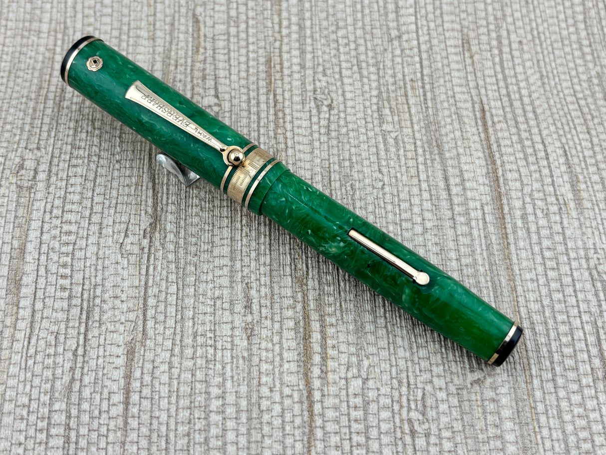 Wahl-Eversharp Gold Seal Decoband Green Jade - Fountain Pen