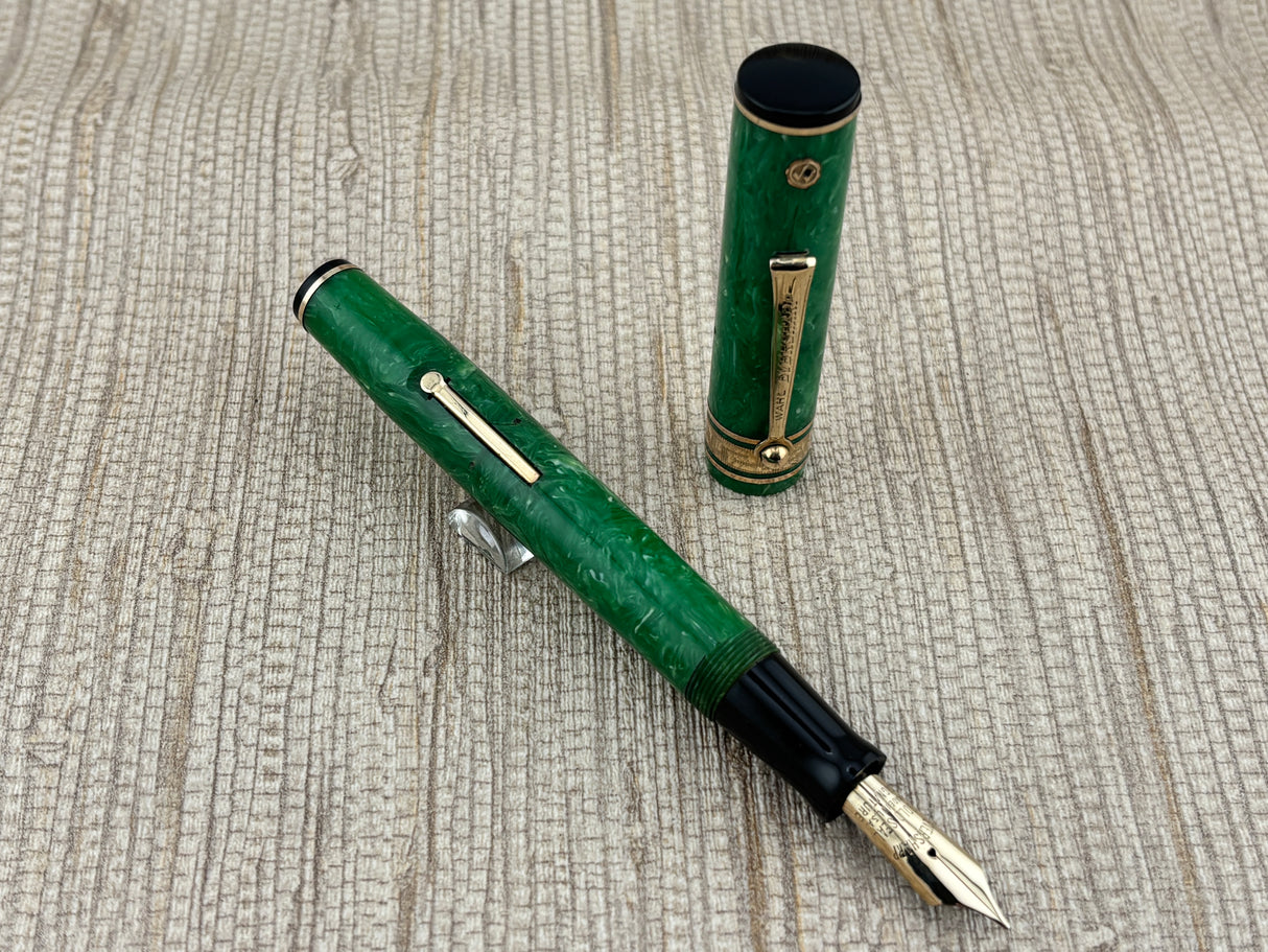 Wahl-Eversharp Gold Seal Decoband Green Jade - Fountain Pen