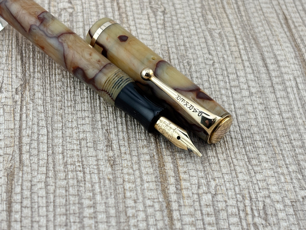 Parker Duette Jr. Canada 1939 Ivory with red veins   - Fountain Pen