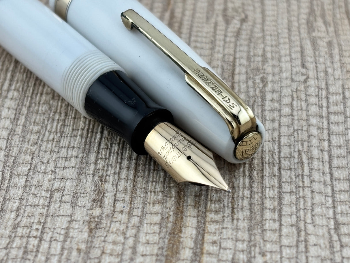 Waterman Hundred Year " Doctor Pen " White Lucite  - Fountain Pen