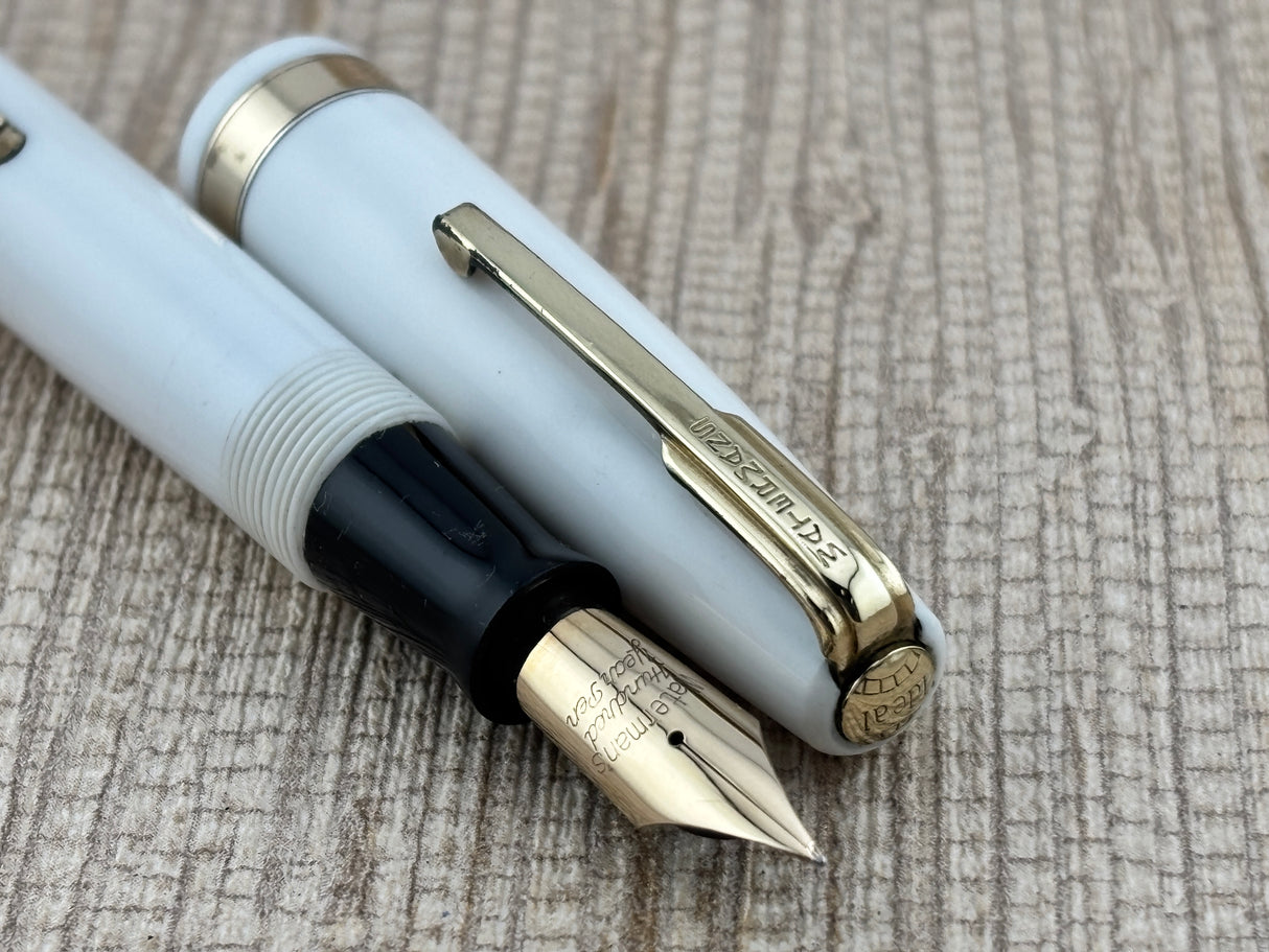 Waterman Hundred Year " Doctor Pen " White Lucite  - Fountain Pen