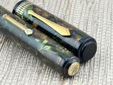 Waterman Patrician Moss Agate Rare In This Condition! - Fountain Pen