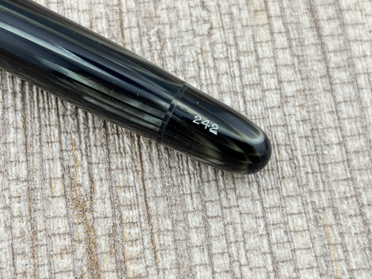 Montblanc 242 Grey Tiger Eye OBB Nib!  condition - condition! - Fountain Pen