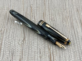Montblanc 242 Grey Tiger Eye OBB Nib!  condition - condition! - Fountain Pen