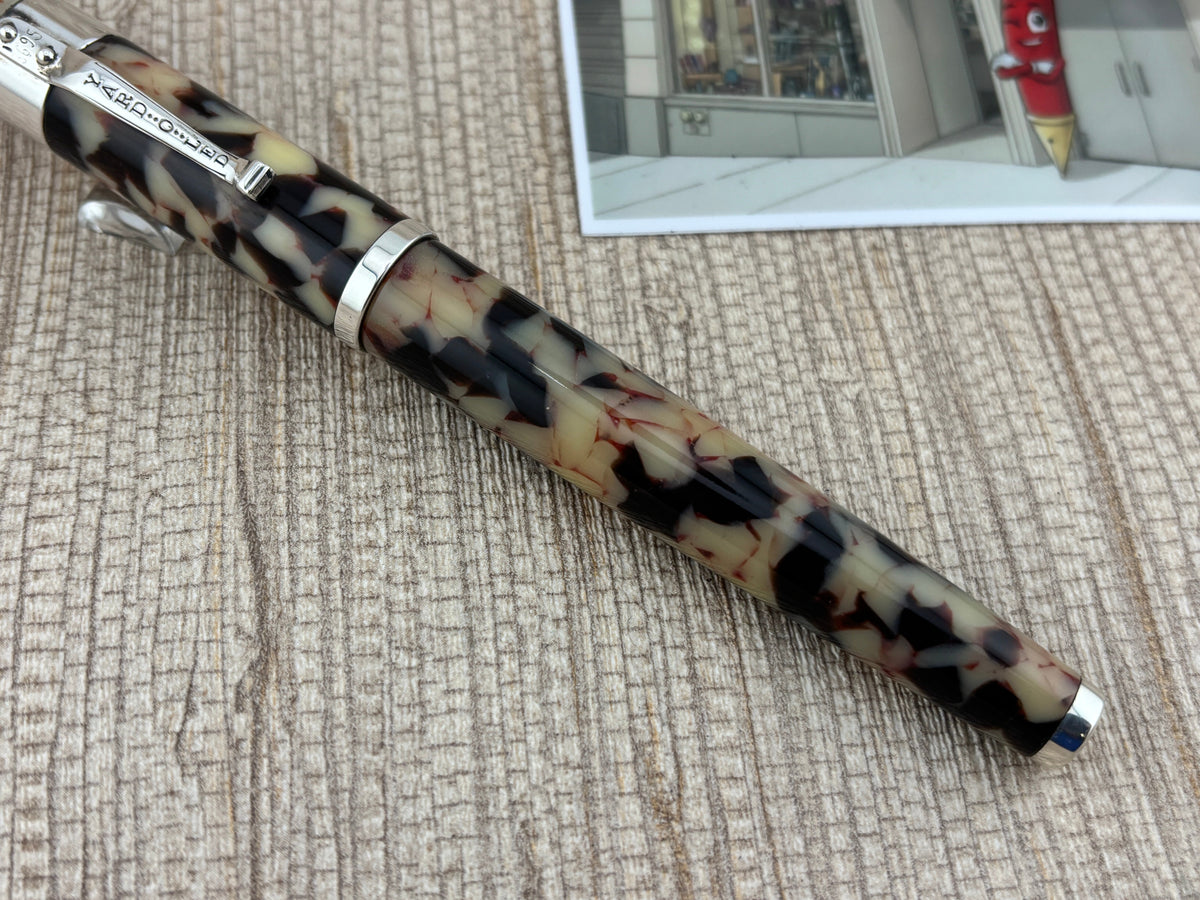 Yard-o-Led Astoria Grand Cream Ebony  Rollerball Pen