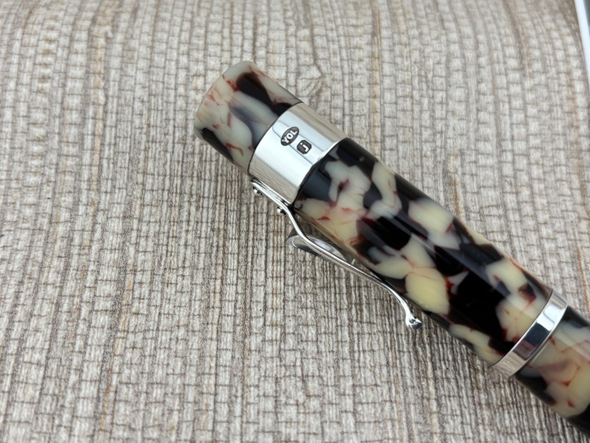 Yard-o-Led Astoria Grand Cream Ebony  Rollerball Pen