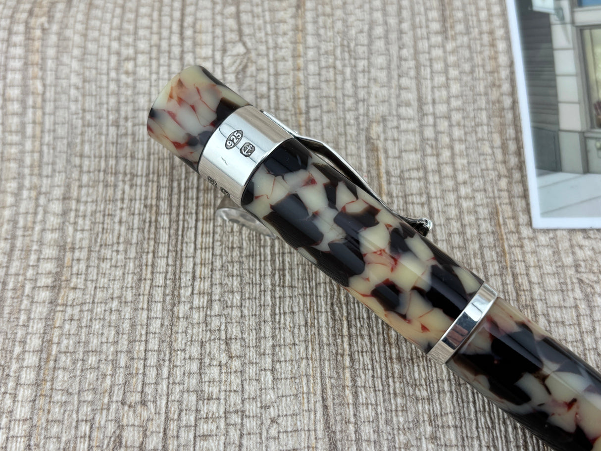 Yard-o-Led Astoria Grand Cream Ebony  Rollerball Pen