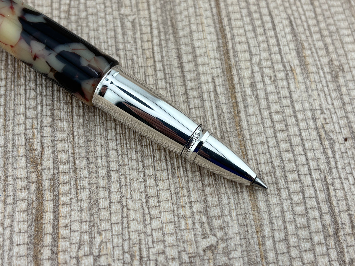 Yard-o-Led Astoria Grand Cream Ebony  Rollerball Pen