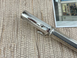 Montegrappa Mid-Size Reminiscence Sterling Silver Greek Key Pattern Faceted  Rollerball Pen
