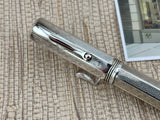 Montegrappa Mid-Size Reminiscence Sterling Silver Greek Key Pattern Faceted  Rollerball Pen
