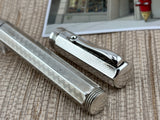 Montegrappa Mid-Size Reminiscence Sterling Silver Greek Key Pattern Faceted  Rollerball Pen