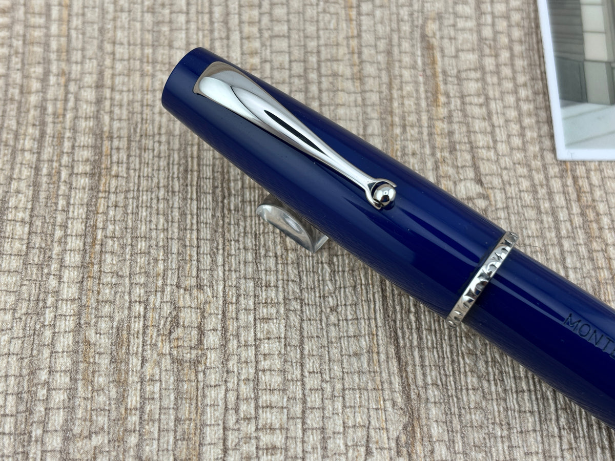 Montegrappa "Monte Grappa" Blue Gold  Fountain Pen - Broad 14kt Gold Nib