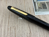 Sailor King of Pen 21K Gold Nib Naginata Togi Cross Point Black Hard Rubber (Ebonite) Fountain Pen