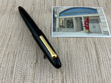Sailor King of Pen 21K Gold Nib Naginata Togi Cross Point Black Hard Rubber (Ebonite) Fountain Pen