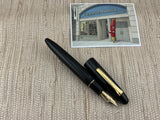 Sailor King of Pen 21K Gold Nib Naginata Togi Cross Point Black Hard Rubber (Ebonite) Fountain Pen
