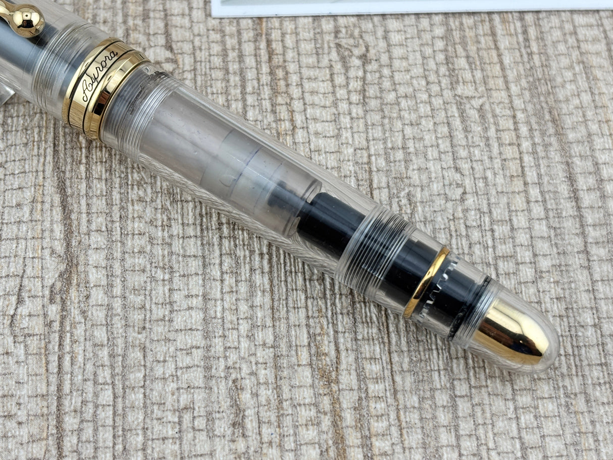 Aurora 88 Anniversario Clear Demonstrator Limited Edition #102/188 Fountain Pen - Extra Fine 18kt Gold Nib