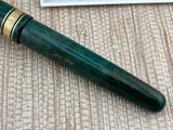 Omas AM 87 Briarwood Green Mint Fountain Pen - Medium 18kt Gold Nib