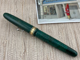 Omas AM 87 Briarwood Green Mint Fountain Pen - Medium 18kt Gold Nib