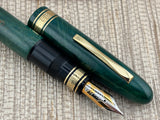 Omas AM 87 Briarwood Green Mint Fountain Pen - Medium 18kt Gold Nib