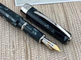 Visconti Aida Candy Stripes Celluloid Limited Edition Fountain Pen - Fine 18kt Gold Nib
