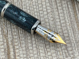 Visconti Aida Candy Stripes Celluloid Limited Edition Fountain Pen - Fine 18kt Gold Nib