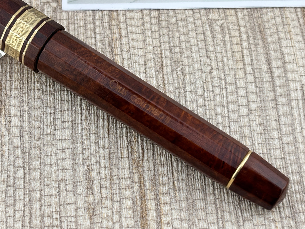 OMAS Cristoforo Colombo II Limited Edition Briarwood  Fountain Pen - Fine 18kt Gold Nib