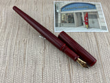 Nakaya Desk Pen Aka Tamenuri New Condition Extra Broad Stub Nib - Fountain Pen