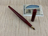 Nakaya Desk Pen Aka Tamenuri New Condition Extra Broad Stub Nib - Fountain Pen