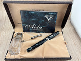 Visconti Aida Candy Stripes Celluloid Limited Edition Fountain Pen - Fine 18kt Gold Nib