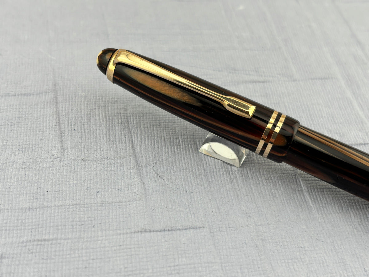 Montblanc 242 M brown Tiger Eye  condition condition! - Fountain Pen