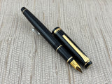 Pilot Falcon Black Gold Trim SE Gold NIB 14k 585 Flex - Fountain Pen