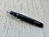 Maiora Golden Age Black Silver Trim - Fountain Pen