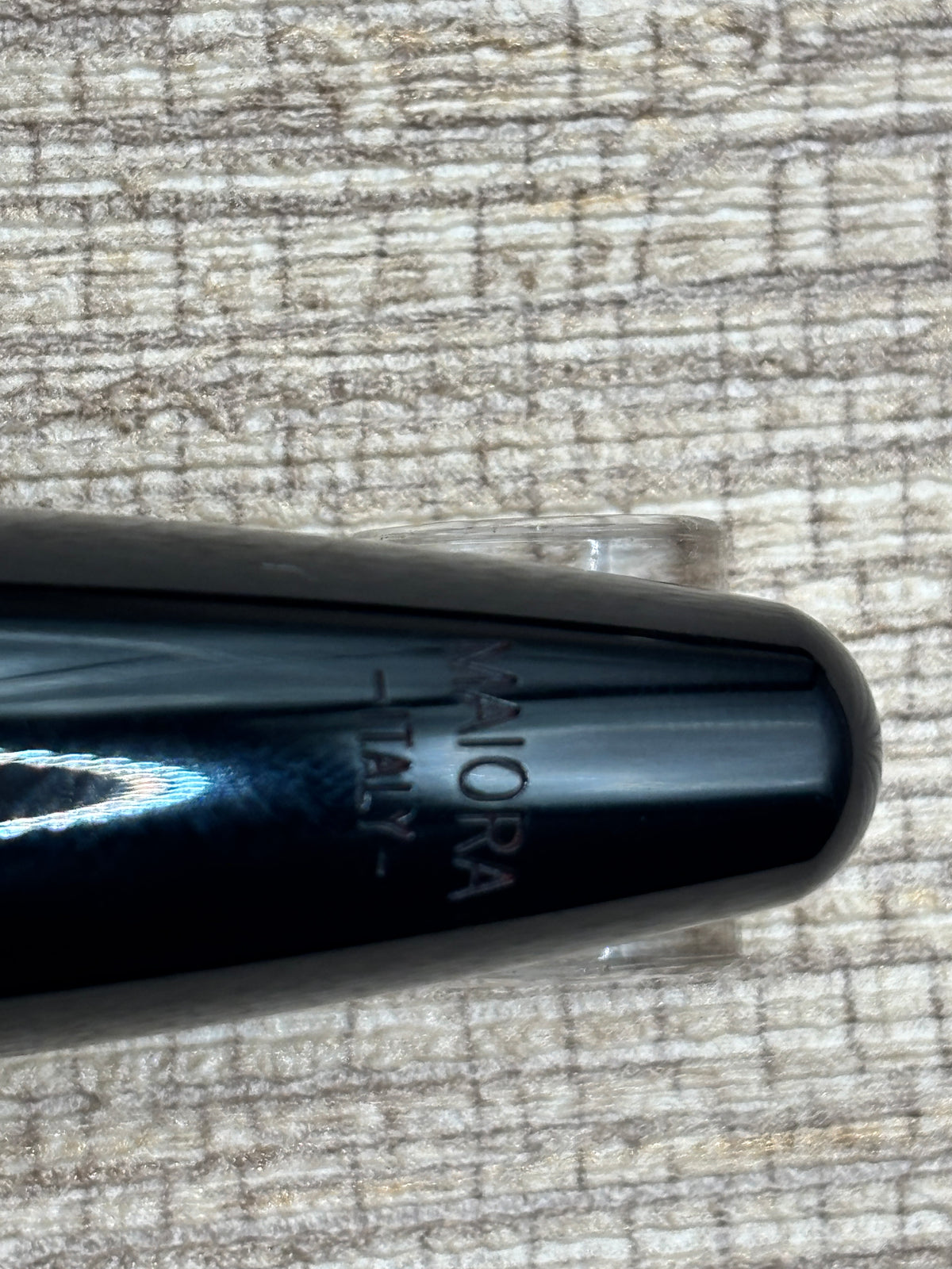 Maiora Golden Age Black Silver Trim - Fountain Pen