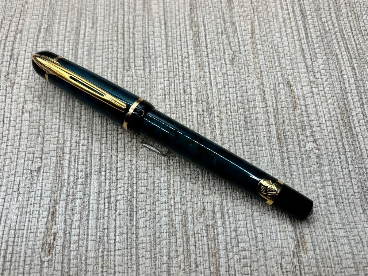 Waterman Expert Green Marble - Rollerball Pen