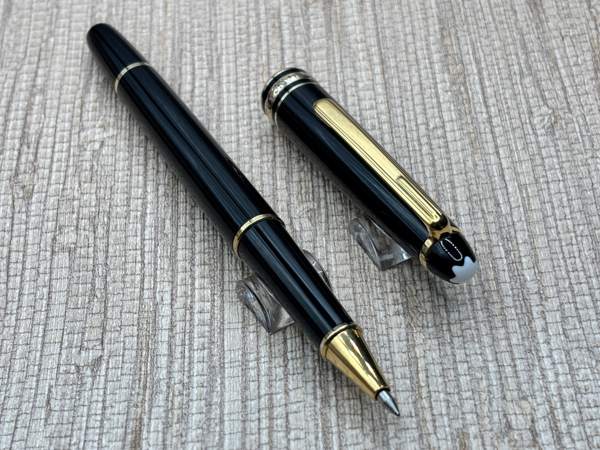 Montblanc Meisterstuck  Black Gold Trim - Rollerball Pen