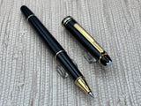 Montblanc Meisterstuck  Black Gold Trim - Rollerball Pen