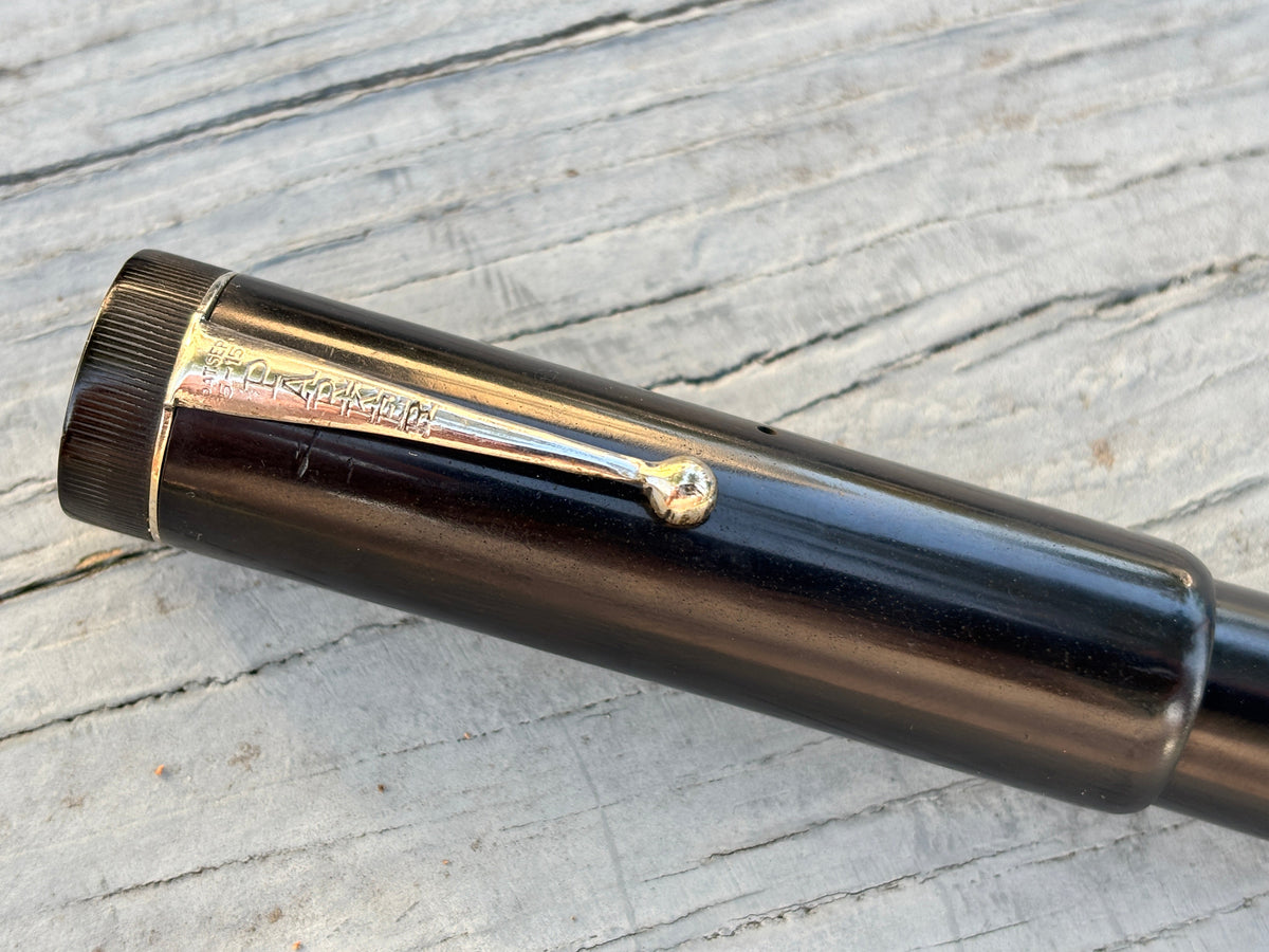 PARKER Black Giant Fountain Pen - RARE!