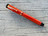 Parker Duofold Senior * the big red * Orange Permanite - Fountain Pen