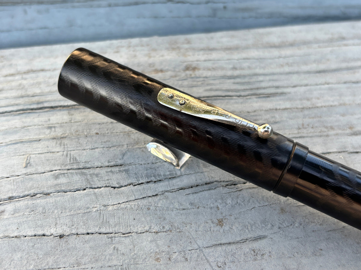 Waterman 58 Black Hard Rubber Chased  - Fountain Pen