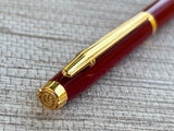 Jimmy's Pick - Elysee En vogue Burgundy Gold Trim Made in Germany - Ballpoint Pen
