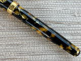 Jimmy's Pick - Levenger Black and Pearl Gold Trim - Fountain Pen
