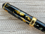 Jimmy's Pick - Levenger Black and Pearl Gold Trim - Fountain Pen