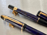 Waterman Phileas Blue marble Set  - Pencil and Fountain Pen