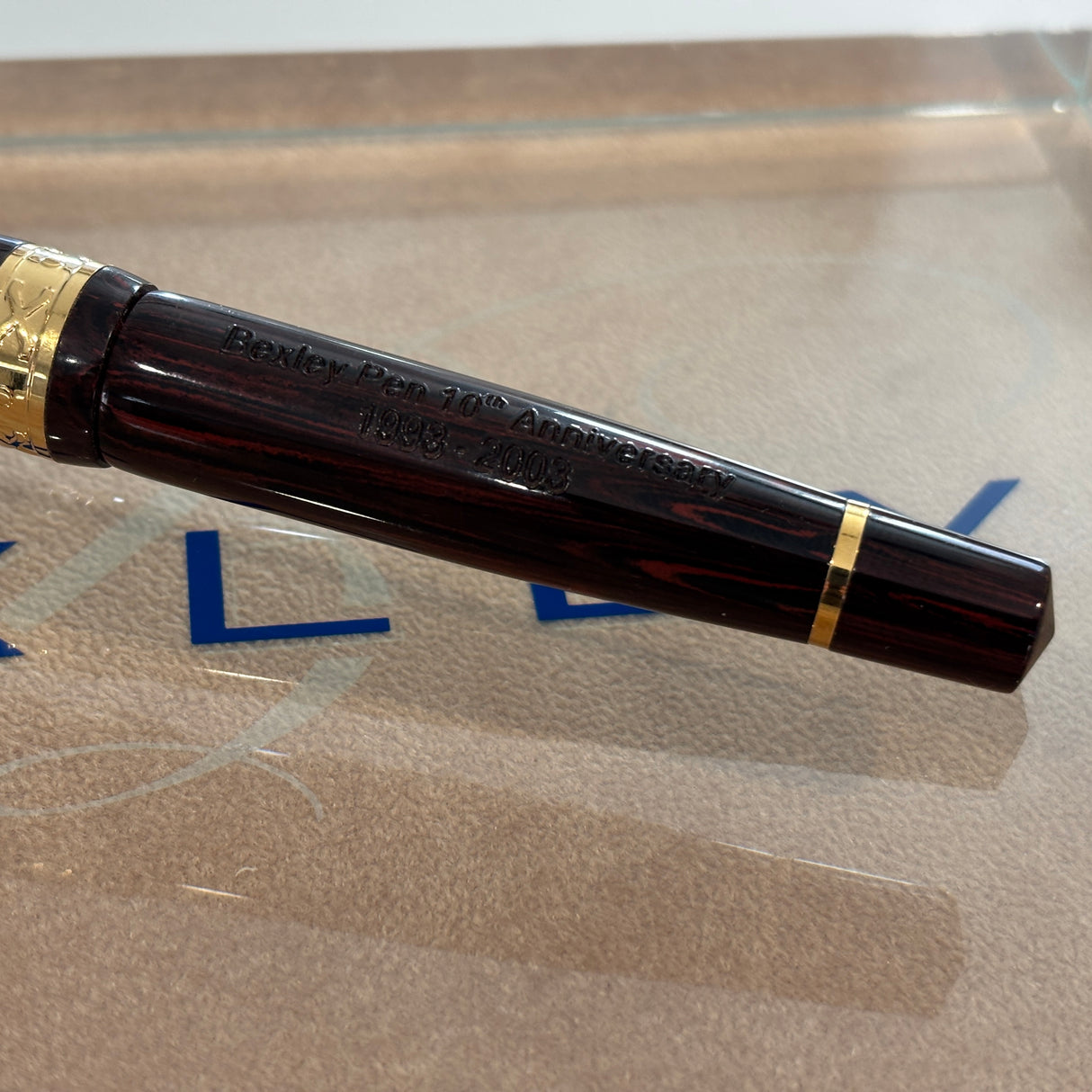 Bexley 10th Anniversary 1993-2003 Chocolate Rosewood Ebonite Limited Edition Fountain Pen