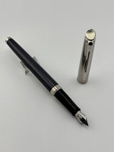 Waterman Hemisphere Blue Navy and Chrome chased cap - Fountain Pen