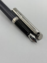 Waterman Hemisphere Blue Navy and Chrome chased cap - Fountain Pen