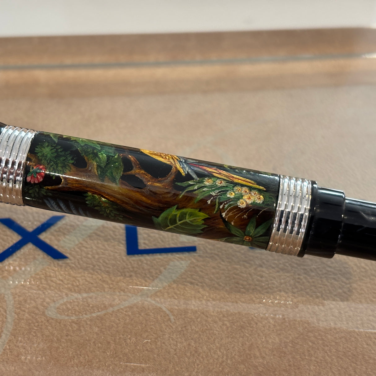 Bexley Pens Plus The of Paradise  Birds - 10K gold clip Hand Painted