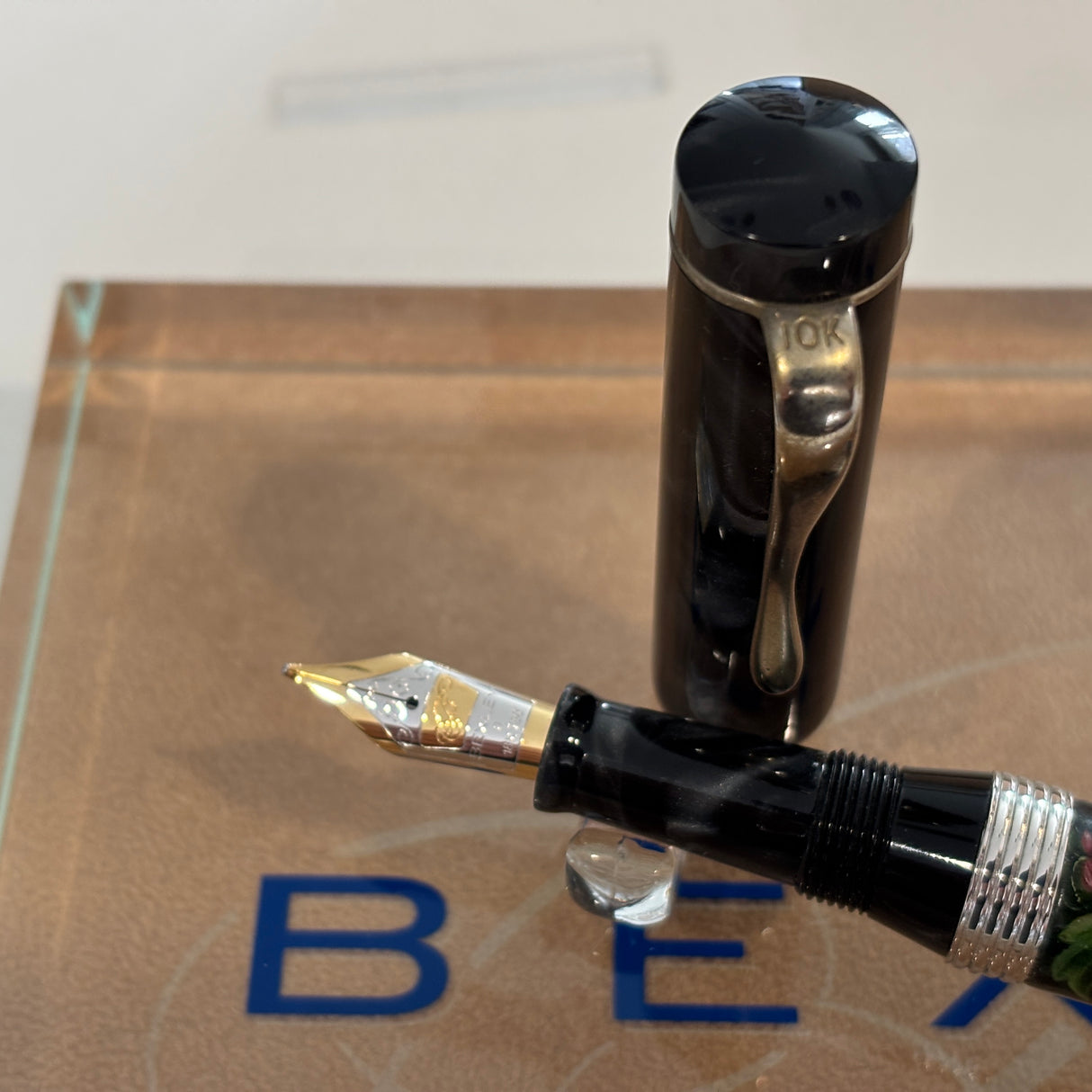 Bexley Pens Plus The of Paradise  Birds - 10K gold clip Hand Painted