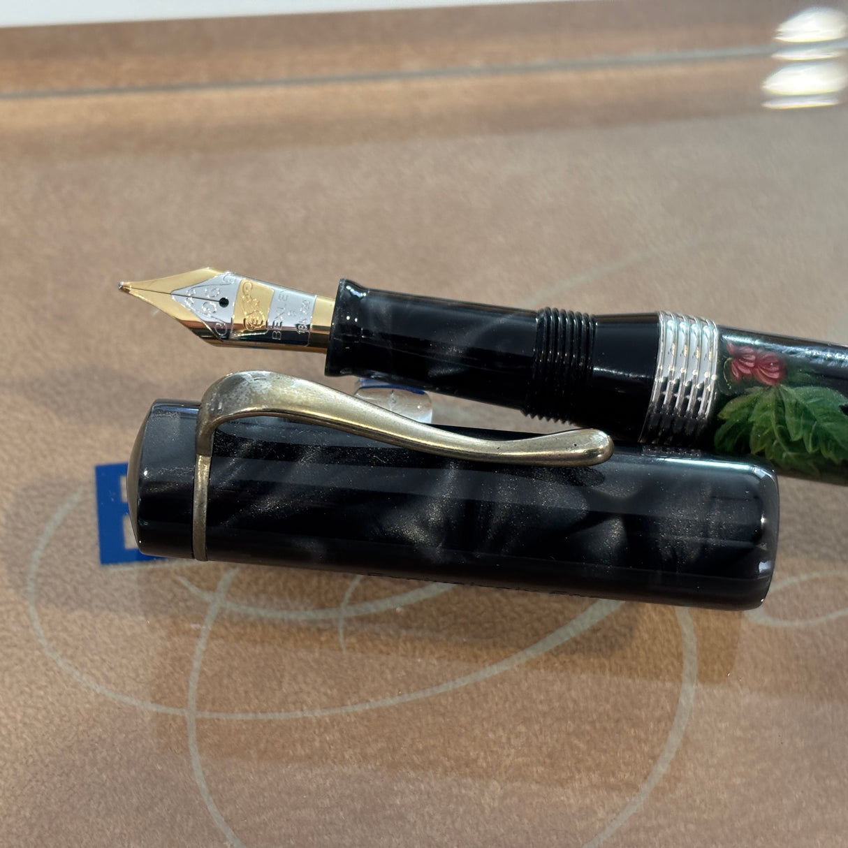 Bexley Pens Plus The of Paradise  Birds - 10K gold clip Hand Painted